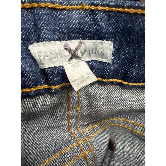 Fashion Bug 90's Y2k Hip Huggers High Rise Flare Leg Women Jeans Blue Size 10 - Picture 10 of 13